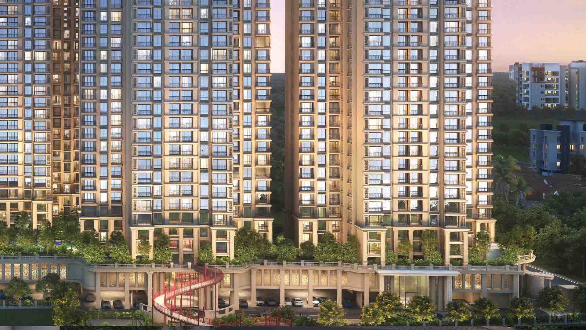 Everlyn by Hiranandani in Hinjewadi, Pune offering 2 BHK, 3 BHK configurations, status: Available - View 10: panoramic surrounding views, green zoning and localized area connectivity features