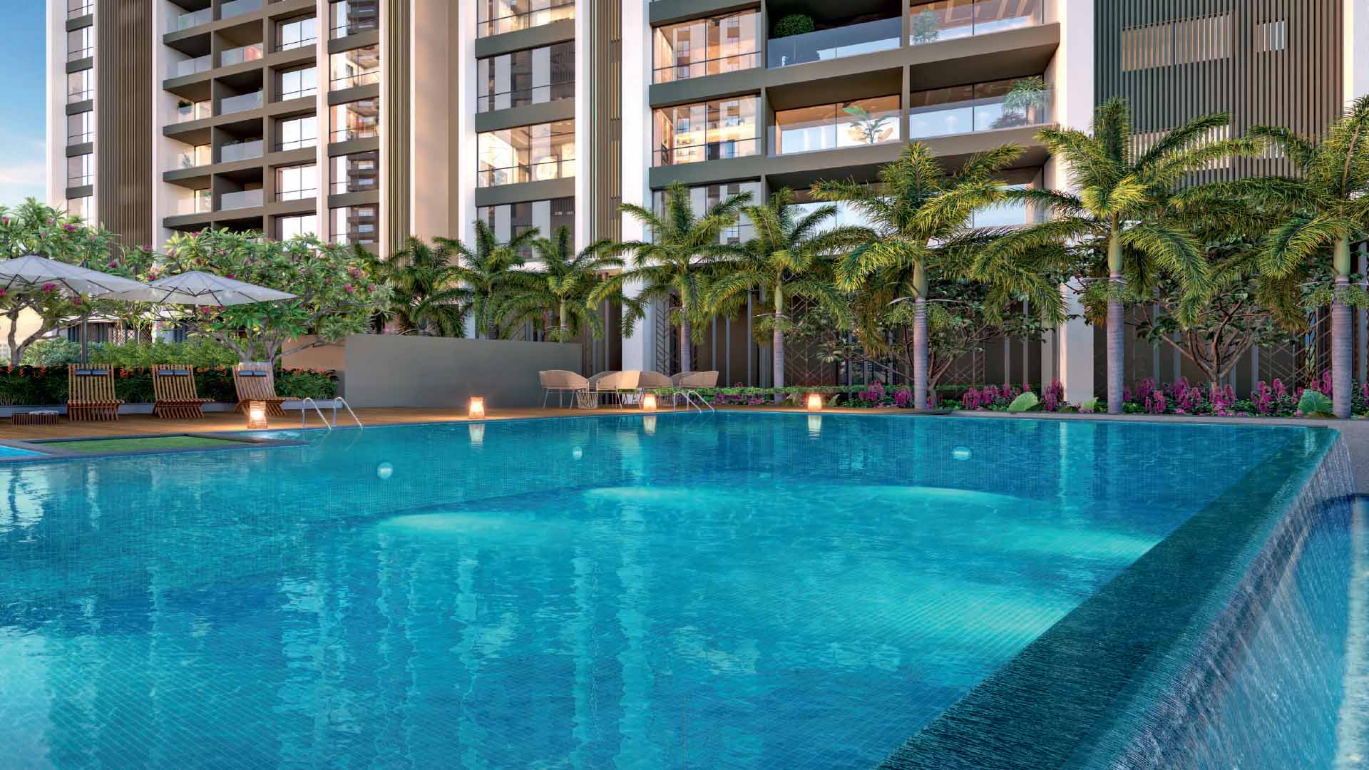 Venkatesh Erandwane Central in Erandwane, Pune offering 3 BHK, 4 BHK configurations, status: Available - View 3: state-of-the-art amenities, swimming pool, club house and landscaped gardens