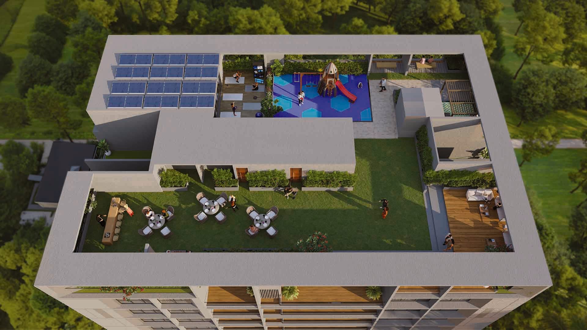 Azalea in Kalyani Nagar, Pune offering 3 BHK, 4 BHK configurations, status: Available - View 2: luxurious residential entrance, grand lobby and premium common area layout