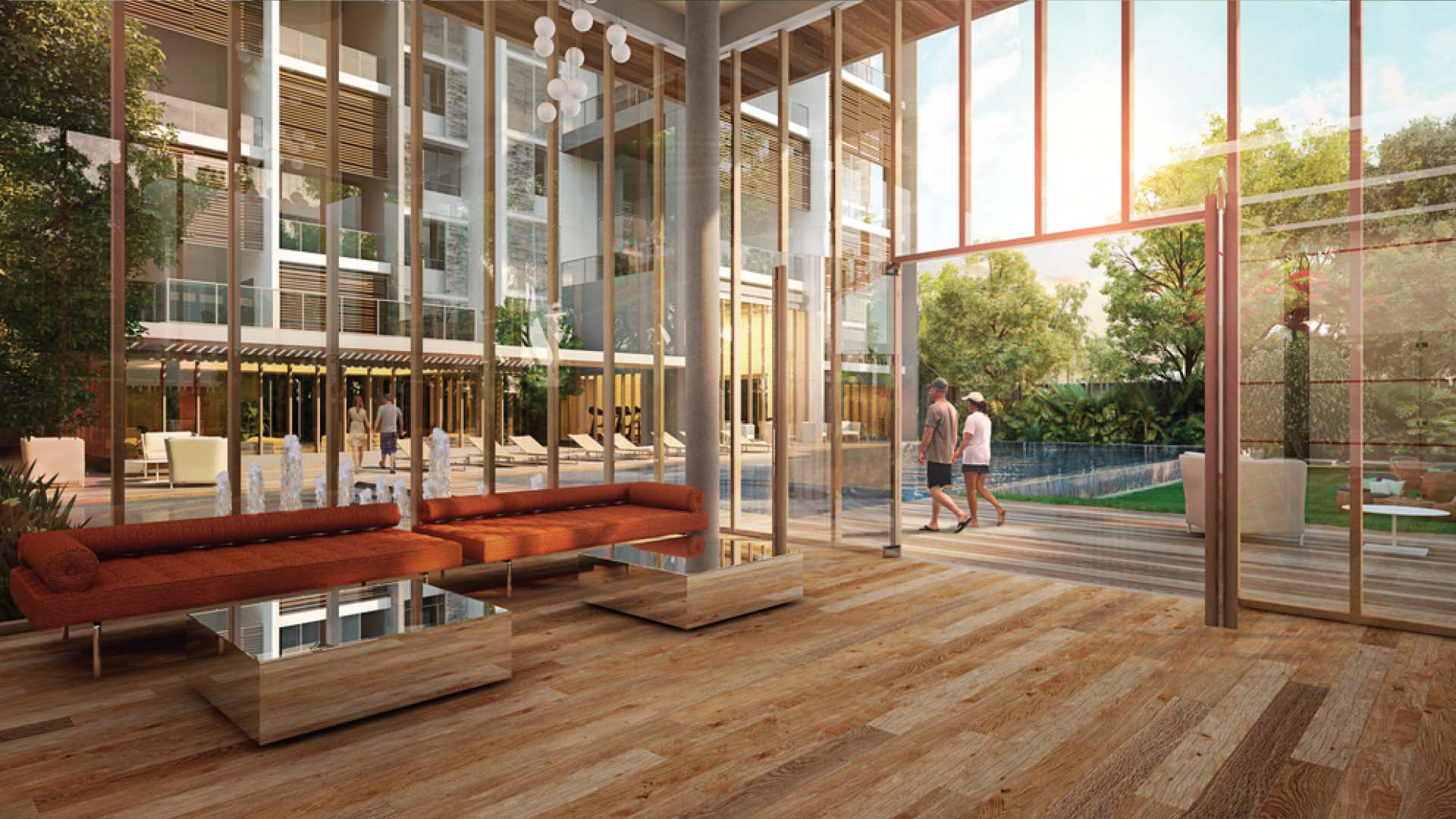 Marvel Basilo in Koregaon Park, Pune offering 3 BHK, 3.5 BHK, 4.5 BHK, 4.5 BHK Penthouse configurations, status: Available - View 2: luxurious residential entrance, grand lobby and premium common area layout
