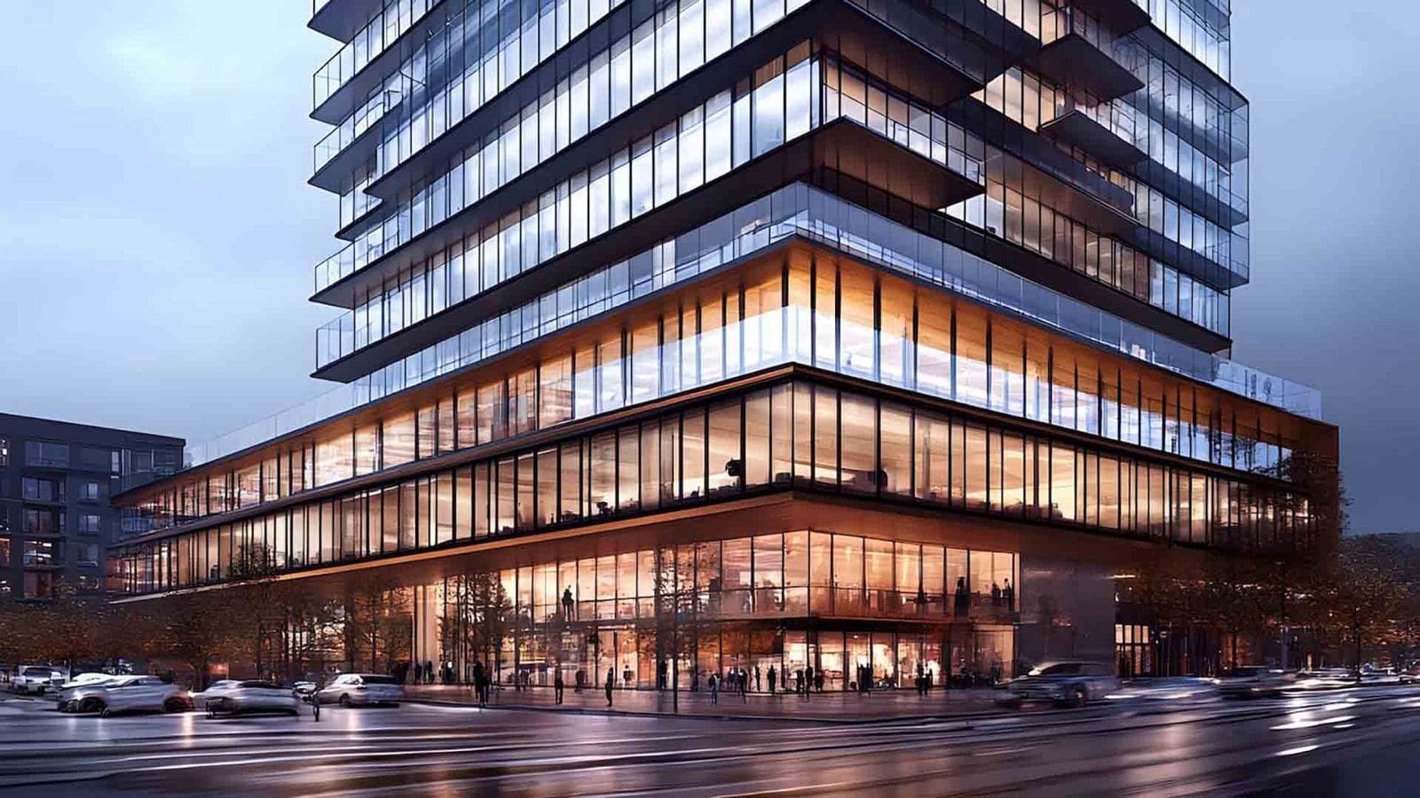 Trump World Center in Koregaon Park, Pune offering Office Space configurations, status: Pre Launch - View 2: luxurious residential entrance, grand lobby and premium common area layout