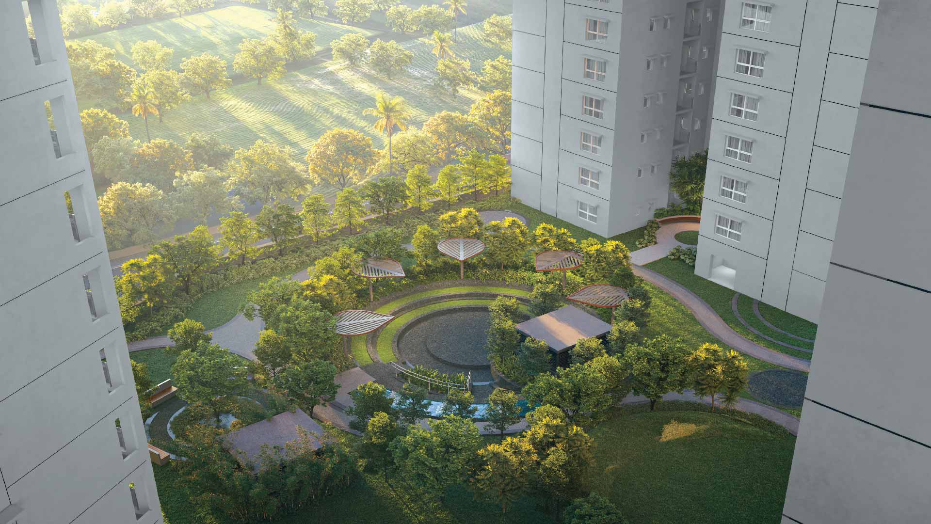 Godrej Elaris in Magarpatta, Pune offering 2 BHK, 3 BHK, 3.5 BHK, 4 BHK configurations, status: Available - View 4: spacious interior living spaces, natural lighting and high-quality premium finishing