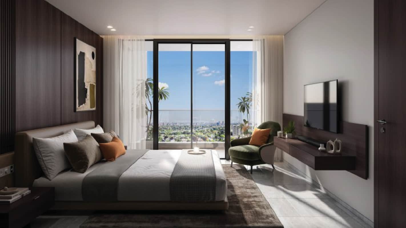 57 Avenue in Mundhwa, Pune offering 3.5 BHK, 4.5 BHK configurations, status: 3W Exclusive - View 6: showcase of premium building architecture, glass facade and modern exterior design