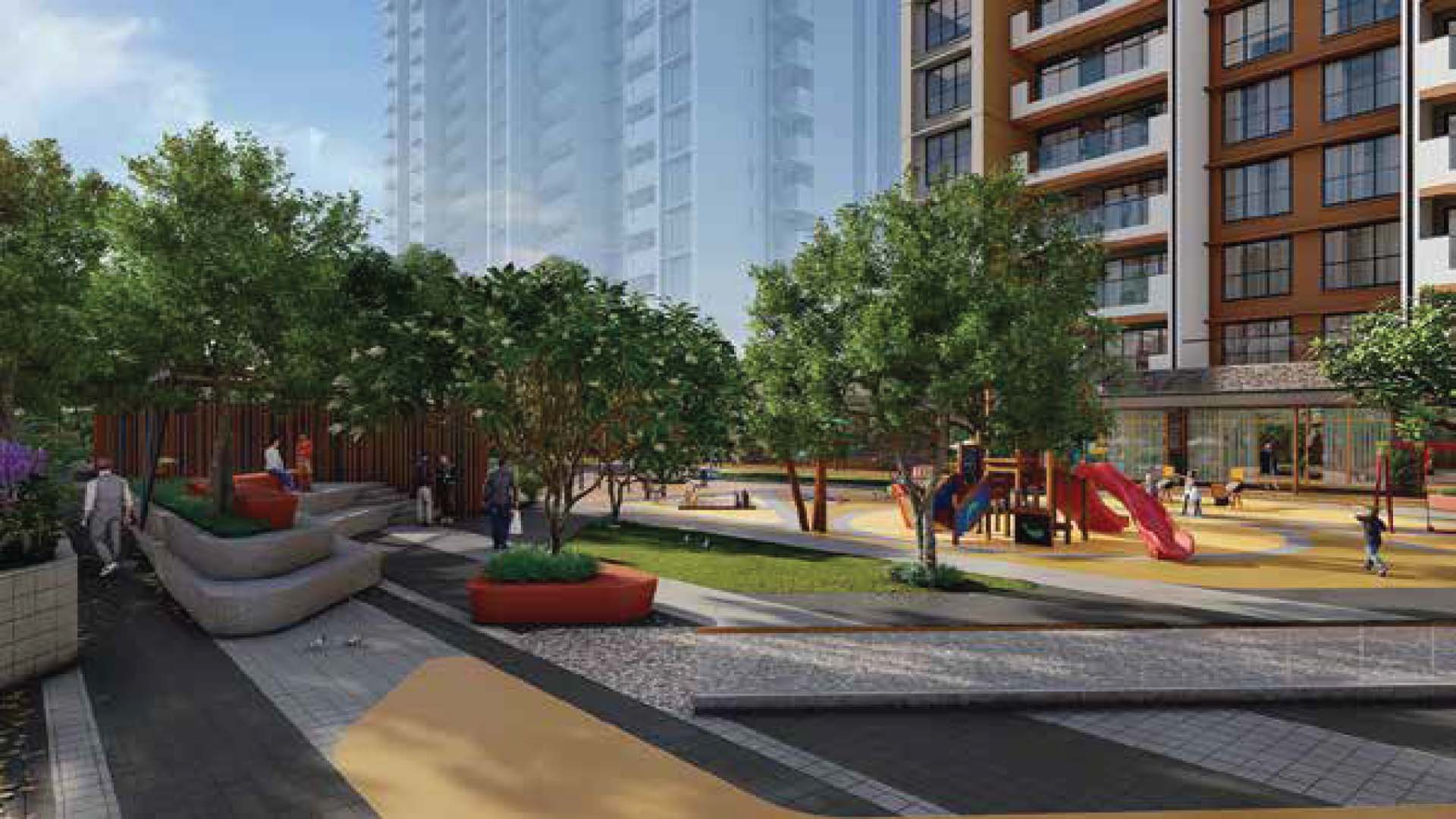 24K Altura by Kolte Patil in Baner, Pune offering 3 BHK, 4 BHK configurations, status: Available - View 2: luxurious residential entrance, grand lobby and premium common area layout