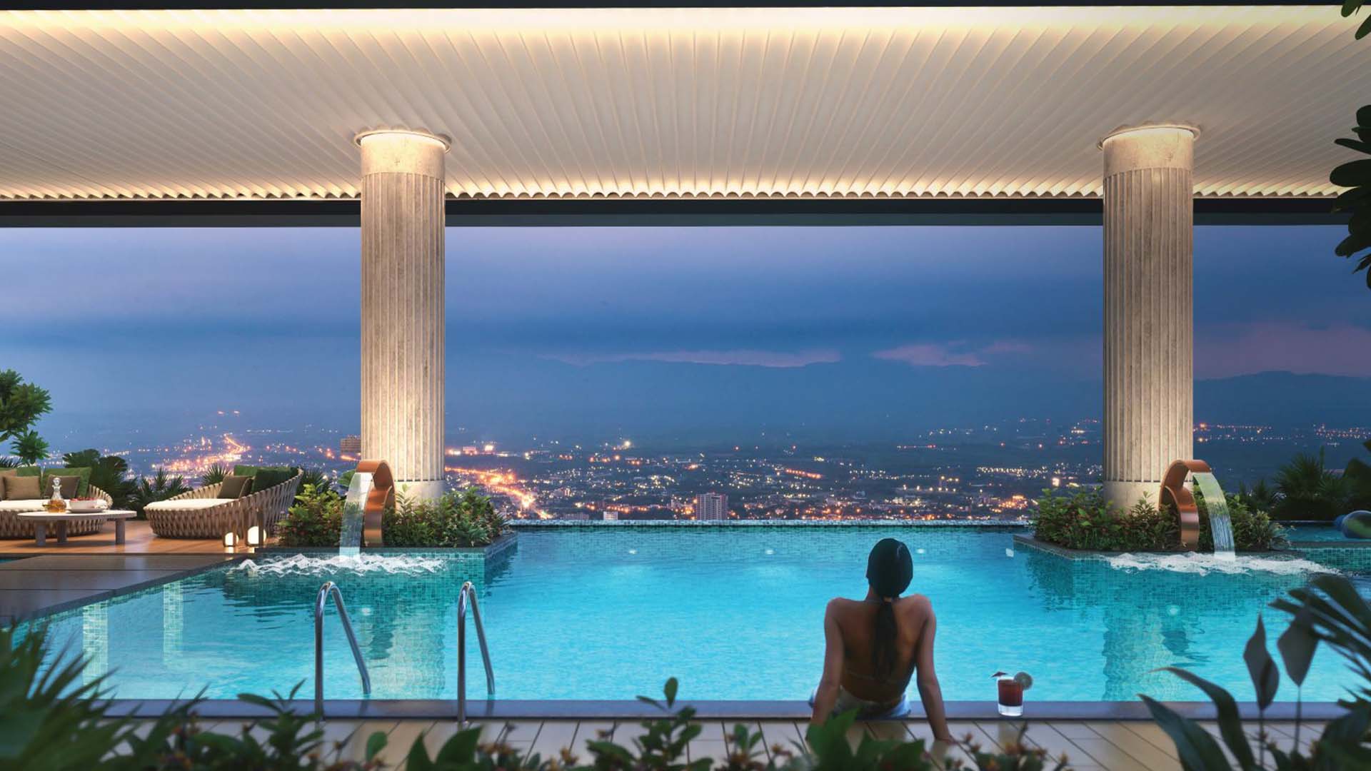 Nyati Elenor in Lulla Nagar, Pune offering 3.5 BHK, 4.5 BHK, 5 BHK configurations, status: Pre Launch - View 3: state-of-the-art amenities, swimming pool, club house and landscaped gardens