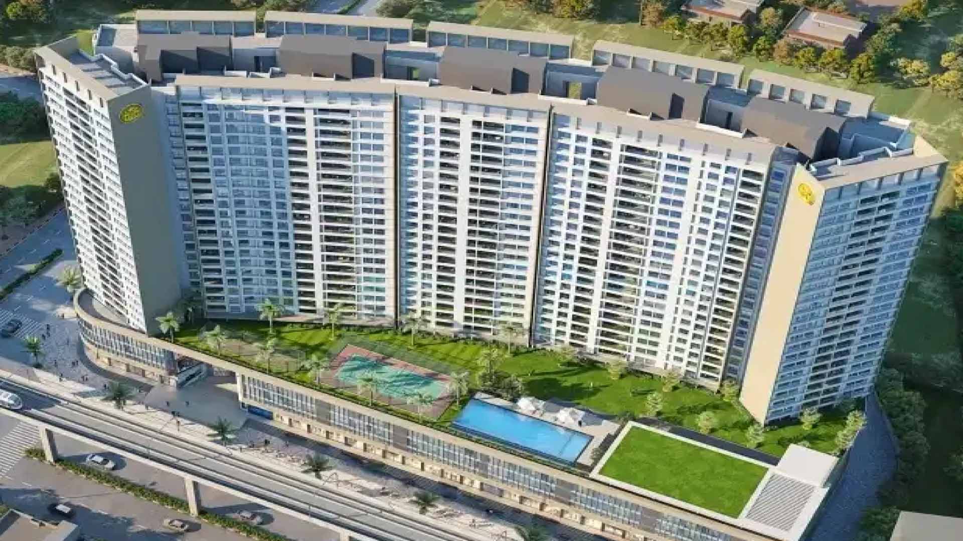 New Friends in Kothrud, Pune offering 2 BHK, 3 BHK, 4 BHK configurations, status: Available - View 5: panoramic surrounding views, green zoning and localized area connectivity features