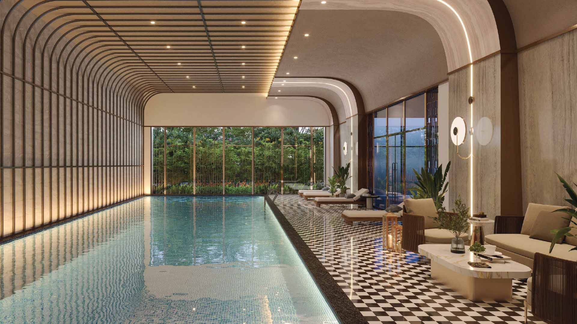 Lodha Palais in Kothrud, Pune offering 3 BHK, 4.5 BHK, 4.5 BHK Garden, 4.5 BHK Penthouse configurations, status: Available - View 5: panoramic surrounding views, green zoning and localized area connectivity features