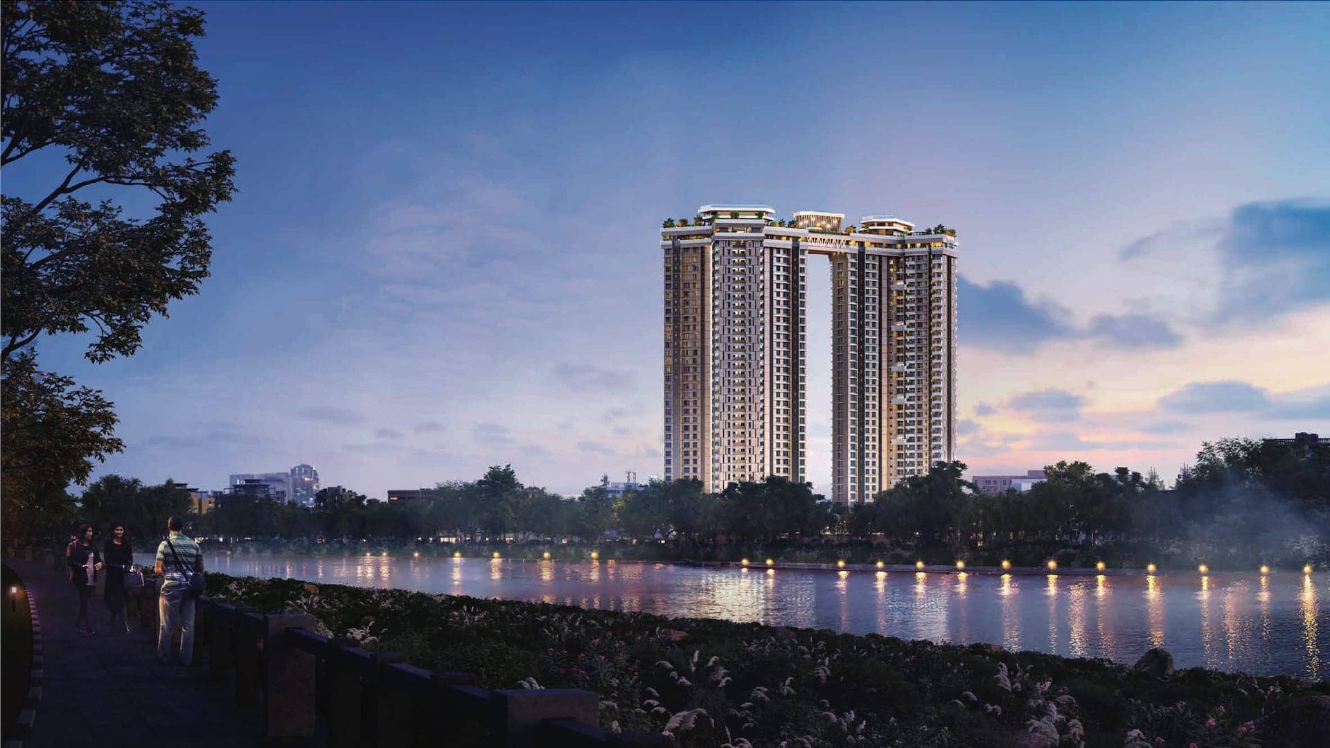 Supreme Towers in Koregaon Park Annexe, Pune offering 3 BHK, 4.5 BHK, 4.5 BHK Garden, 5.5 BHK Duplex, 5 BHK configurations, status: Available - View 2: luxurious residential entrance, grand lobby and premium common area layout