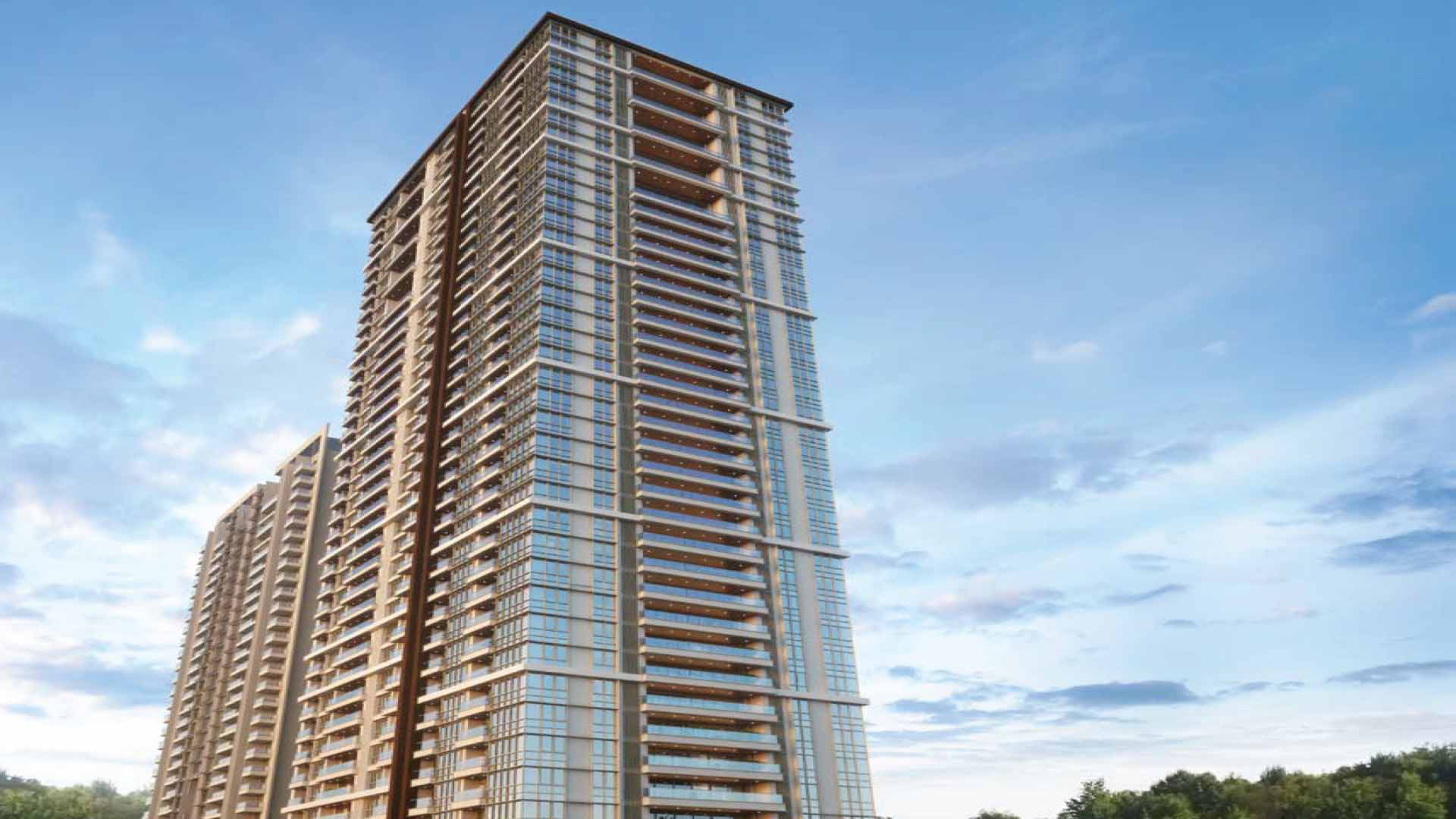 Castel Royale in Bhosale Nagar, Pune offering 3.5 BHK, 4.5 BHK, 5 BHK configurations, status: Available - View 2: luxurious residential entrance, grand lobby and premium common area layout