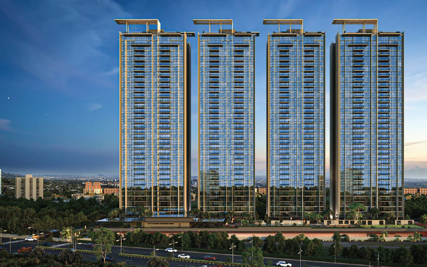 Balmoral Towers in Balewadi, Pune offering 3 BHK, 4 BHK, 4.5 BHK Duplex configurations, status: Available - View 2: luxurious residential entrance, grand lobby and premium common area layout
