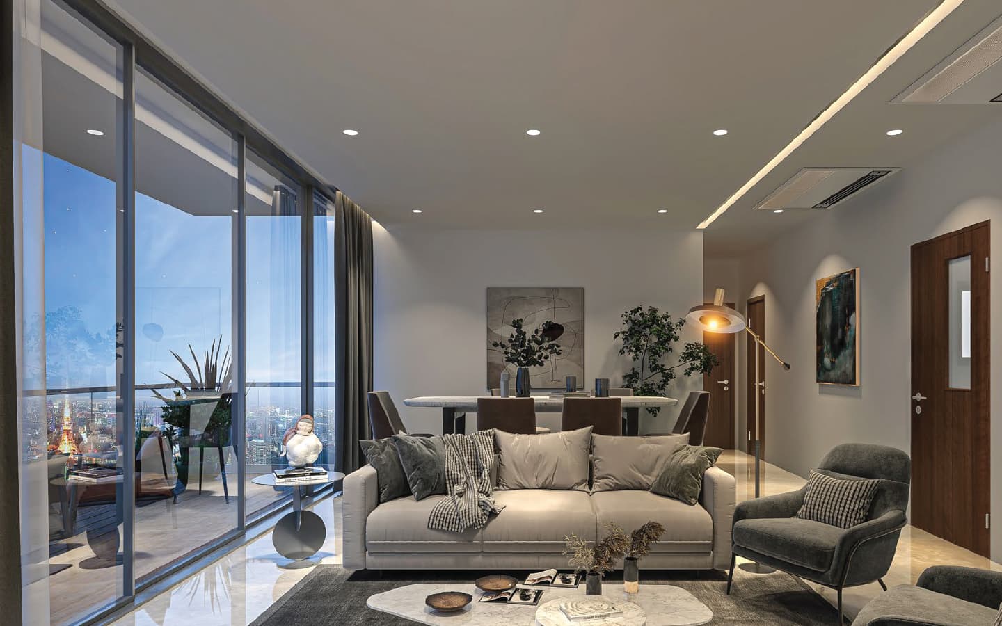 Balmoral Towers in Balewadi, Pune offering 3 BHK, 4 BHK, 4.5 BHK Duplex configurations, status: Available - View 5: panoramic surrounding views, green zoning and localized area connectivity features