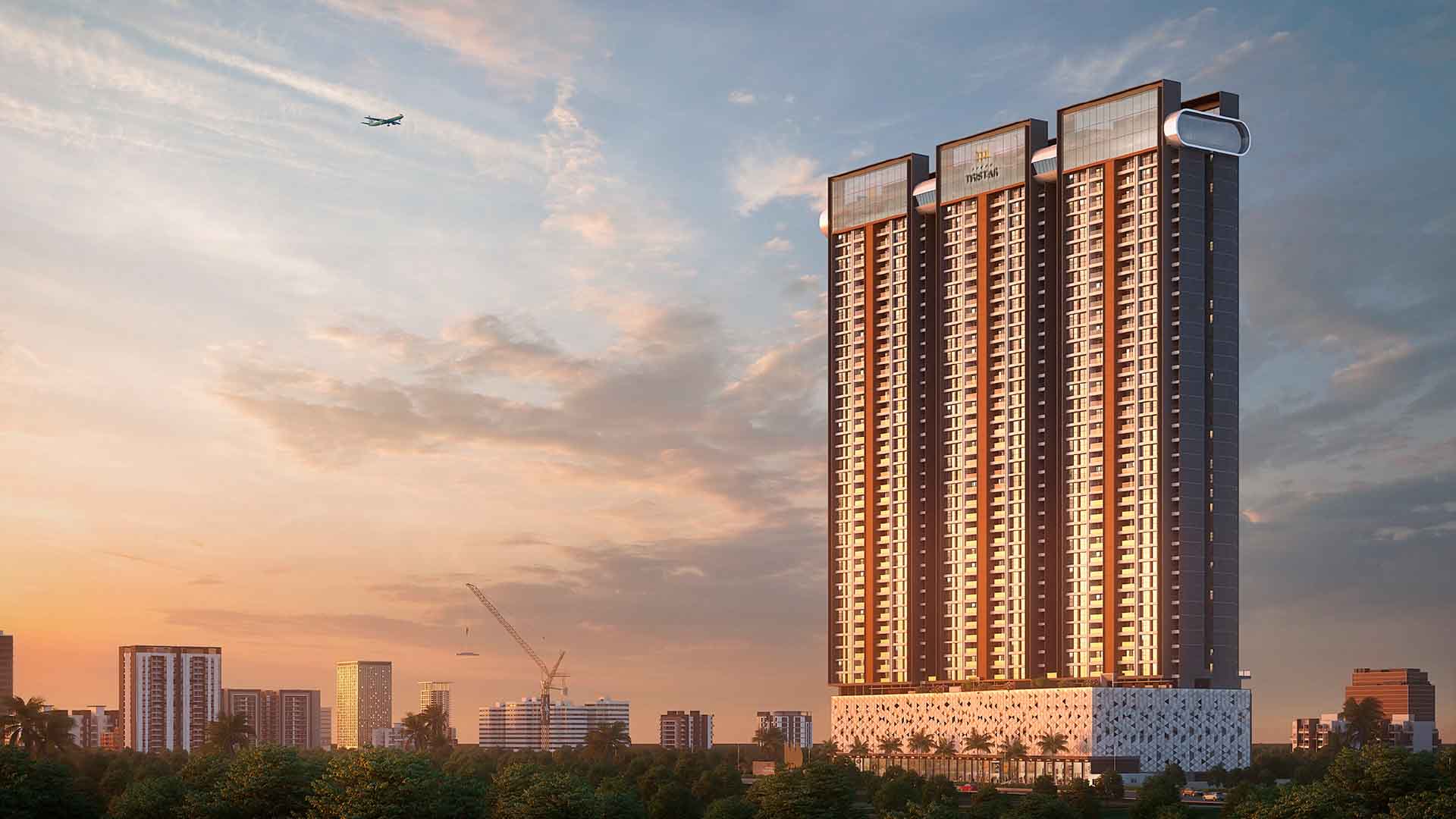 Shubh Tristar in Mundhwa, Pune offering 3 BHK, 4 BHK configurations, status: Available - View 3: state-of-the-art amenities, swimming pool, club house and landscaped gardens